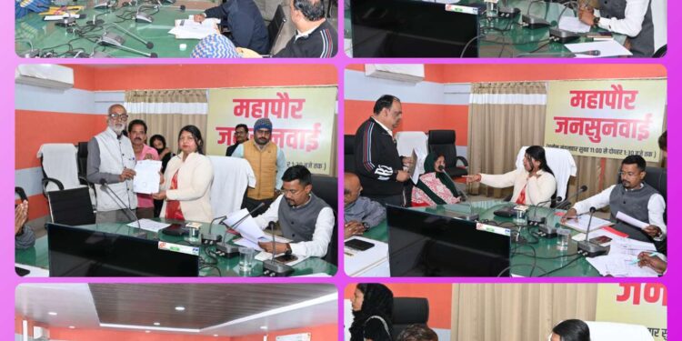 *महापौर श्रीमती सूरी की पहल पर निगम कार्यालय में पहली बार आयोजित हुई महापौर जनसुनवाई*  *आमजनों की 26 शिकायतों एवं समस्याओं को सुनकर महापौर ने दिए त्वरित निराकरण के दिए निर्देश*  *9 प्रकरणों पर हुई त्वरित कार्यवाही, प्रदान किये गए प्रमाण पत्र*