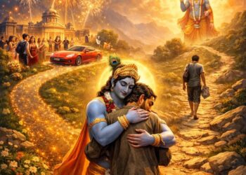 जब तुम एक कदम कृष्ण की ओर बढ़ाओगे… कृष्ण चार कदम चलकर आएंगे सच्चा जीवन सत्य