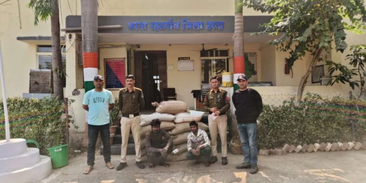 वेयरहाउस में मूंग की हुई चोरी थाने में किया गया मामला दर्ज