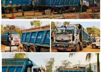 पुलिस ने पकड़े रेत के ओवरलोड डंपर,प्रशासन की अवैध खनन पर सख्ती से मचा हड़कंप….!वीडियो