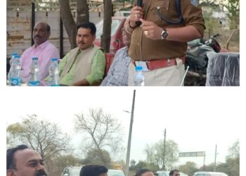 कालापीपल थाने पर शांति समिति की बैठक आयोजित