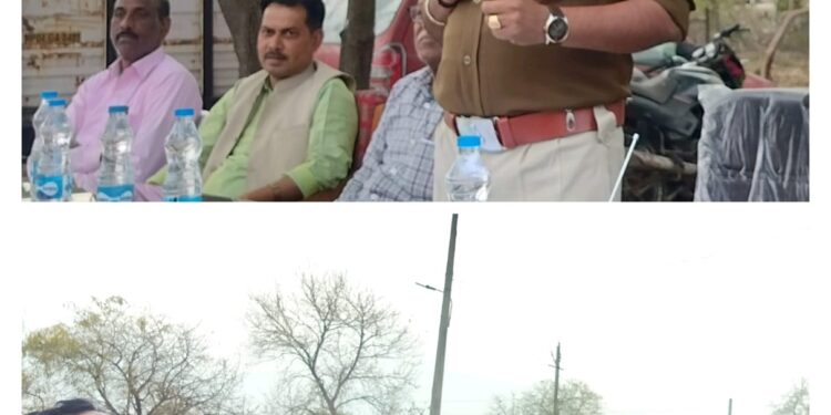 कालापीपल थाने पर शांति समिति की बैठक आयोजित