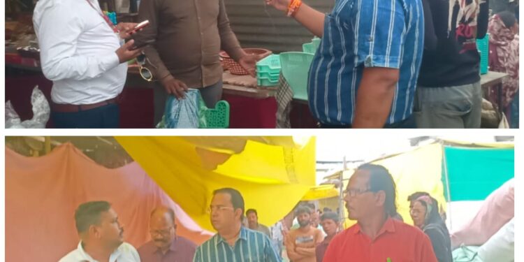 गुप्ता ग्राउंड पर लगी अनाधिकृत दुकानों पर किया 51 हजार से अधिक का जुर्माना..! वीडियो