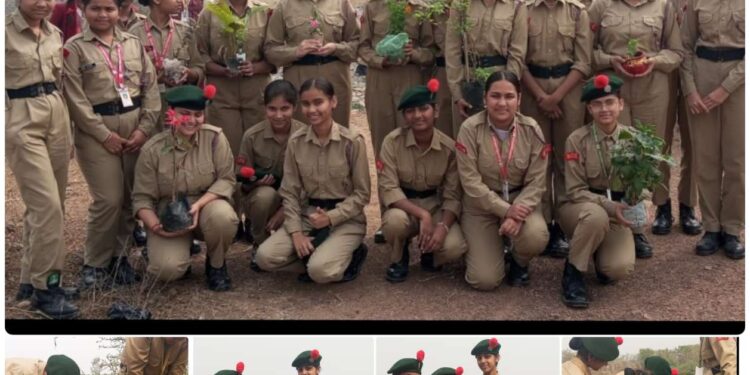 जे पी वी डी ए वी विद्यालय में एनसीसी कैडेट्स द्वारा वेटलैंड डे मनाया गया
