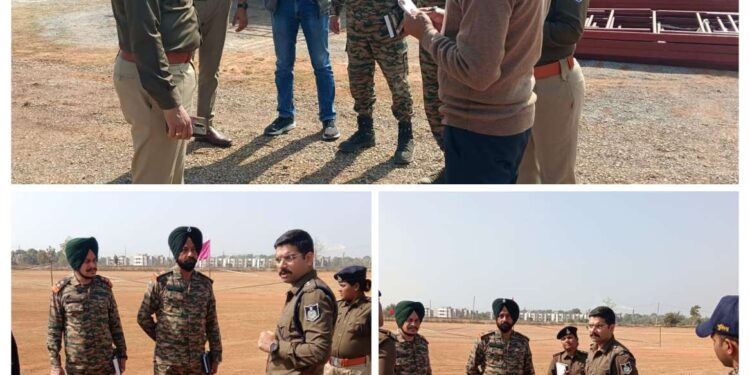 *अग्निवीर भर्ती रैली की तैयारियों का एसपी ने लिया जायजा*