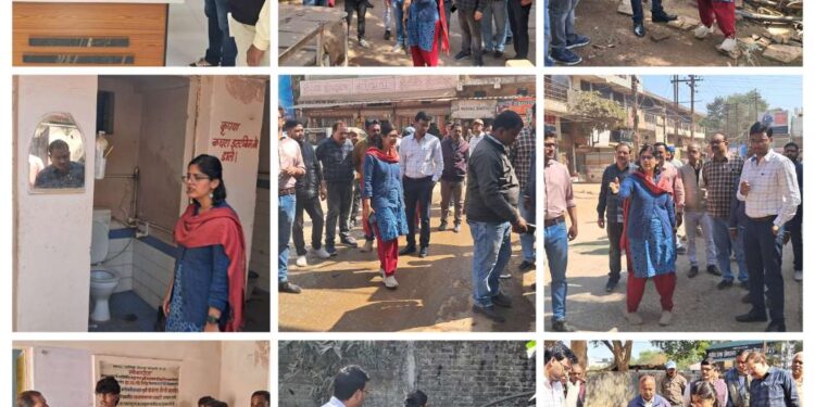 निगमायुक्त सुश्री परिहार का माधवनगर दौरा नागरिक सुविधाओं का निरीक्षण, जनसुनवाई में सुनीं समस्याएं