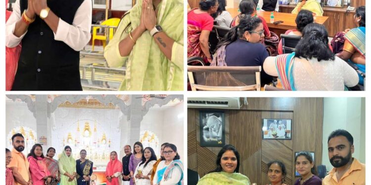 कक्का निवास पर महिला कांग्रेस अध्यक्ष रीना बौरासी सेतिया का स्वागत