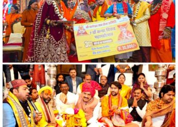आस्था, सेवा और मानवता का भव्य संगम — बागेश्वर धाम में 307 बेटियों का सामूहिक विवाह