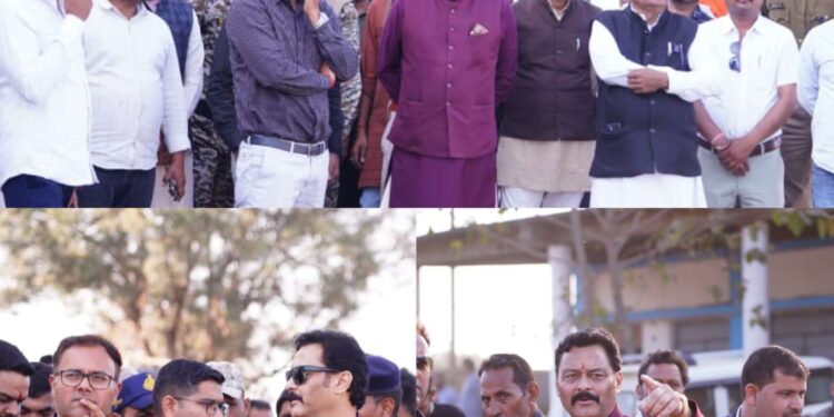 मुख्यमंत्री के प्रस्तावित बरही आगमन की तैयारियों का विधायक, कलेक्टर व एसपी ने लिया जायजा