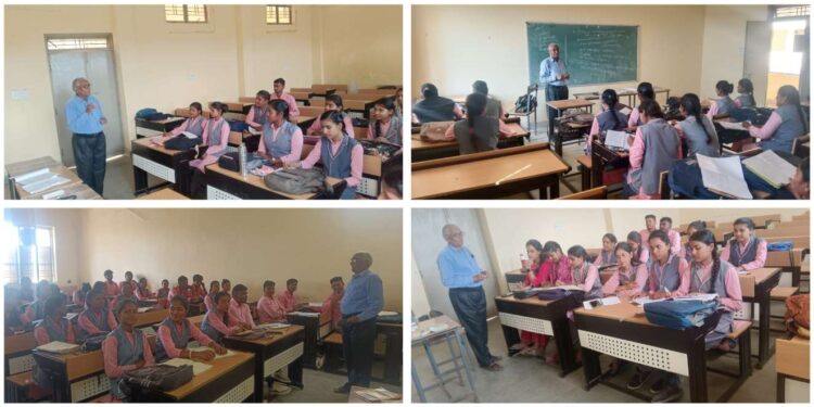 विद्यार्थियों को जैव उर्वरकों के उपयोग का तकनीकी प्रशिक्षण दिया गया।