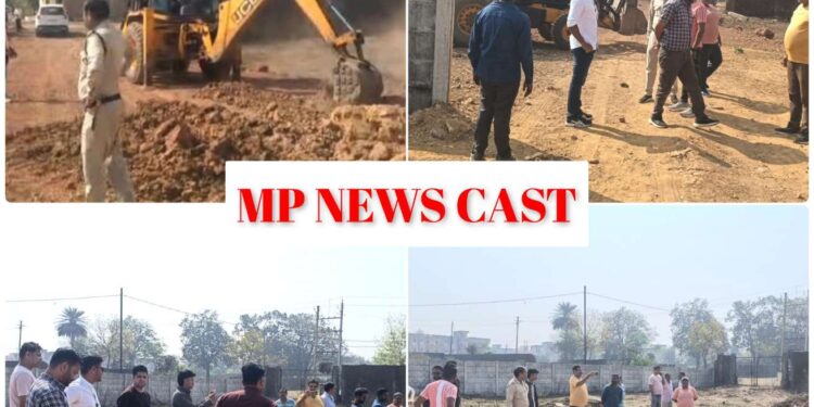 *ब्रेकिंग*  *अवैध कॉलोनी निर्माण पर निगम प्रशासन की सख्त कार्रवाई*  *वार्ड क्रमांक 45,अमीरगंज में अवैध कालोनी की निर्मित संरचनाओं पर चली जेसीबी*  *निगम प्रशासन का स्पष्ट संदेश—नियमों से समझौता नहीं*