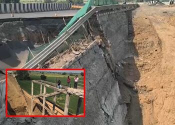 जबलपुर में बड़ा हादसा टला शाहपुरा रेलवे ओवरब्रिज का हिस्सा ढहा NH-45 Breaking News