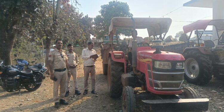 *चौकी सिलौडी थाना ढीमरखेड़ा पुलिस की अवैध रेत परिवहन के विरुद्ध बड़ी कार्यवाही, ट्रैक्टर-ट्राली जप्त*