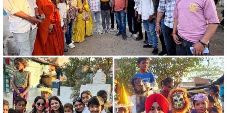 *जरूरतमंदों के साथ मनाई रंगों की होली, विद्या लोक वेलफेयर फाउंडेशन की सराहनीय पहल