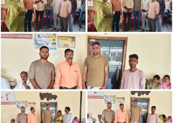 रंग पंचमी पर अंतर्राष्ट्रीय मानव अधिकार सुरक्षा संगठन की टीम ने जनप्रतिनिधियों को लगाया गुलाल
