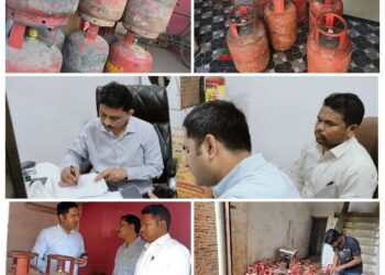 *कलेक्टर श्री तिवारी के निर्देश पर गैस सिलेंडरों के अवैध भंडारण और जमाखोरी पर हुई बड़ी कार्यवाही*   *अवैध गैस सिलेंडर भंडारण पर प्रशासन की कार्रवाई, 22 घरेलू सिलेंडर जब्त*