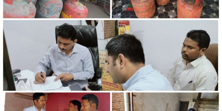 *कलेक्टर श्री तिवारी के निर्देश पर गैस सिलेंडरों के अवैध भंडारण और जमाखोरी पर हुई बड़ी कार्यवाही*   *अवैध गैस सिलेंडर भंडारण पर प्रशासन की कार्रवाई, 22 घरेलू सिलेंडर जब्त*