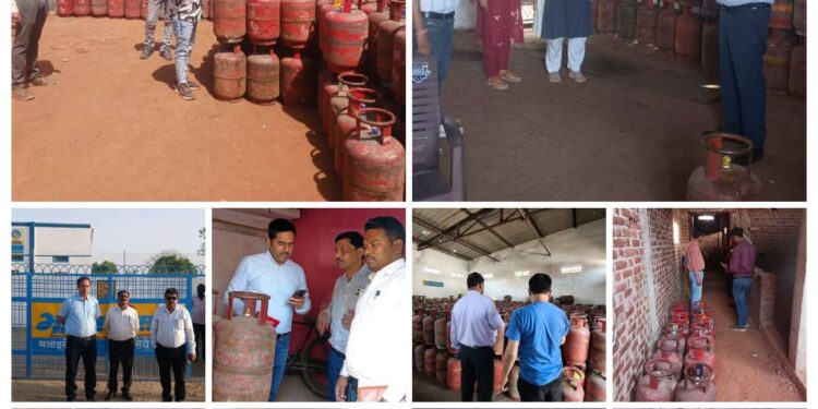 कलेक्टर श्री तिवारी के निर्देश पर ज़िले भर में गैस एजेंसियों का औचक निरीक्षण और जांच जारी
