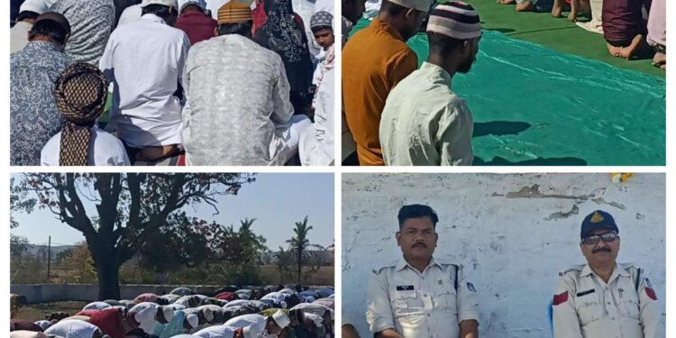 ईद-उल-फितर की नमाज अदा कर लोगों ने गले मिलकर दी मुबारकबाद,,,,