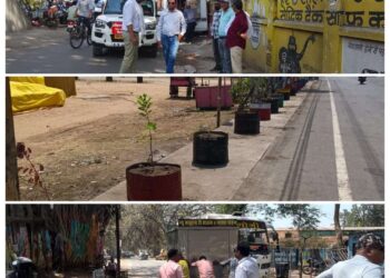 शहर में अतिक्रमण हटाने की कार्यवाही जारी, अवैध गुमठियां हटाई गईं
