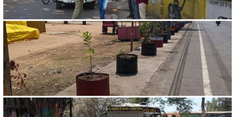 शहर में अतिक्रमण हटाने की कार्यवाही जारी, अवैध गुमठियां हटाई गईं
