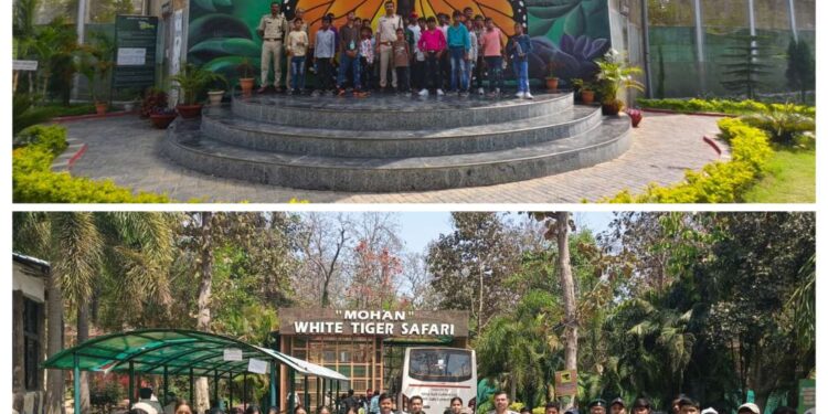 दिव्यांग स्कूली बच्चों के संवेदीकरण हेतु मुकुंदपुर व्हाइट टाइगर सफारी एवं जू का भ्रमण कराया,,l