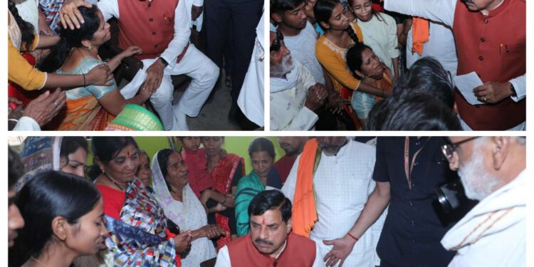 *मुख्यमंत्री डॉ यादव ने प्रभावित परिवारों से भेंट कर सांत्वना दी*