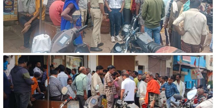 रीठी में गैस संकट: एजेंसी पर उमड़ी भीड़, लोग परेशान