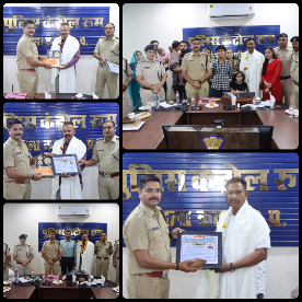 *कटनी पुलिस के 2 अधिकारी सेवा-निवृत्त, सम्मानपूर्वक दी गई विदाई, पुलिस अधीक्षक अभिनय विश्वकर्मा द्वारा स्मृति चिन्ह भेंट कर किया गया सम्मान*