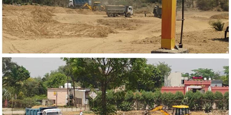 SPM रेलवे क्रॉसिंग के पास डूब क्षेत्र में मिट्टी फीलिंग का मामला गरमाया,प्रशासन की जांच शुरू..!वीडियो