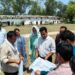 ढीमरखेड़ा में जनपद पंचायत के नए भवन हेतु भूमि का निरीक्षण विधायक धीरेन्द्र बहादुर