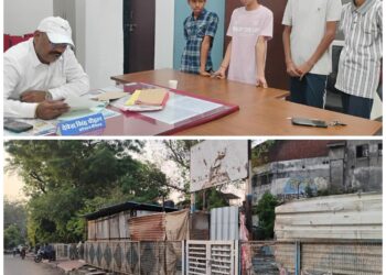रेलवे कॉलोनी के बच्चो ने चिल्ड्रन पार्क में ठेकेदार के कब्जे से परेशान होकर स्टेशन प्रबंधक से की शिकायत…