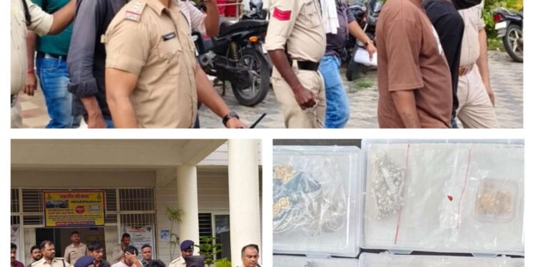थाना देहात पुलिस ने गांगीवाडा के सराफा व्यवसायी ओमचन्द सोनी से 26 जनवरी 2026 को हुई लूट के चार फरार आरोपियों को गिरफ्तार कर लिया है।*