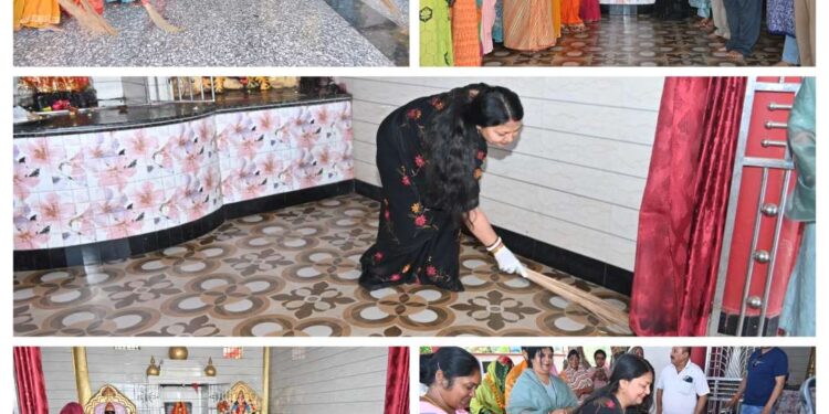 खेरमाई मंदिर में चला वृहद सफाई अभियान जनसहभागिता से स्वच्छता मिशन को मिली ताकत