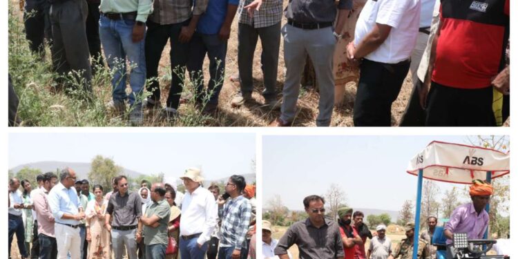 कलेक्टर श्री तिवारी ने किसानों से नरवाई प्रबंधन पर किया सार्थक संवाद