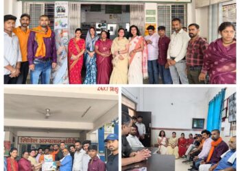 *मंडीदीप सिविल अस्पताल में भगवा पार्टी ने दी चिकित्सा मशीनें, मरीजों व स्टाफ को बांटे फल*