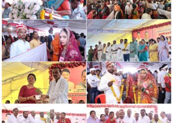 *मुख्यमंत्री कन्या विवाह/निकाह योजना के अंतर्गत पांढुर्णा में भव्य सामूहिक विवाह सम्मेलन सम्पन्न*  *अक्षय तृतीया के पावन अवसर पर 197*  *जोड़ों का विवाह, 96.53 लाख रुपये की सहायता डीबीटी के माध्यम से प्रदान की जाएगी*