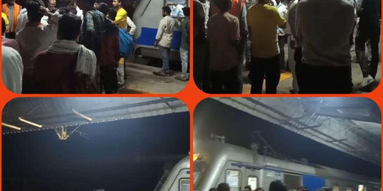 *कटनी में वेंडरों और यात्रियों के जमकर हुई मारपीट, ट्रेन के इंजन में घुस गये युवक*  *मेमू ट्रेन में बकलेहटा स्टेशन पर हंगामा*  एक घंटे खड़ी रही ट्रेन कटनी