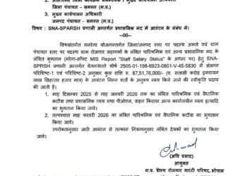 मनरेगा में लंबित भुगतान के लिए 87.51 करोड़ रुपए स्वीकृत, कर्मचारियों को जल्द मिलेगी राहत