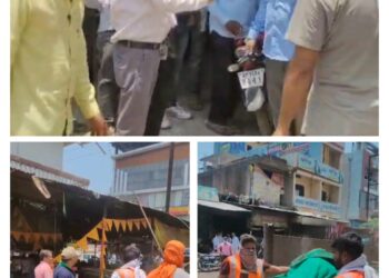 नगर परिषद सीएमओ बद्रीलाल पुरबिया ने छेड़ी अतिक्रमण हटाओ मुहिम…!  “नागरिकों से अपील दोबारा ना करें अतिक्रमण”