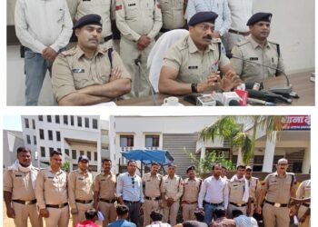 शिवम वेयर हाउस में चोरीकांड के शातिर गिरोह का पुलिस ने किया पर्दाफाश,SDOP ने किया खुलासा..!देहात पुलिस टीम करीब 200 सीसीटीवी कैमरों की मदद से सरगना अर्पित सोलंकी तक पहुंची,रैकी कर बनाई थी चोरी की प्लानिंग…वीडियो