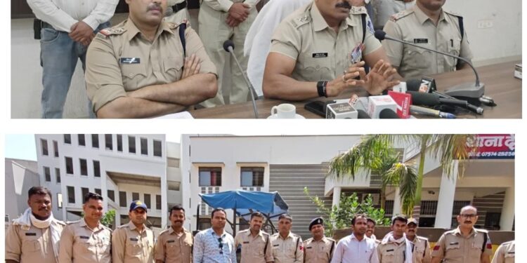 शिवम वेयर हाउस में चोरीकांड के शातिर गिरोह का पुलिस ने किया पर्दाफाश,SDOP ने किया खुलासा..!देहात पुलिस टीम करीब 200 सीसीटीवी कैमरों की मदद से सरगना अर्पित सोलंकी तक पहुंची,रैकी कर बनाई थी चोरी की प्लानिंग…वीडियो