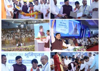 *करोड़पति हुए किसान, सीएम डॉ. मोहन यादव बोले- भाग्योदय का शंखनाद है यह इकोनॉमिक कॉरिडोर*  *- इंदौर-पीथमपुर इकोनॉमिक कॉरिडोर के प्रथम चरण का भूमिपूजन* *- किसानों को सरकार लौटाएगी 60 फीसदी विकसित भूखंड*