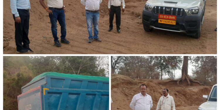 मेहर में प्रशासन की सख्ती रंग लाई: अवैध रेत उत्खनन पर बड़ी कार्रवाई, 4 वाहन जब्त