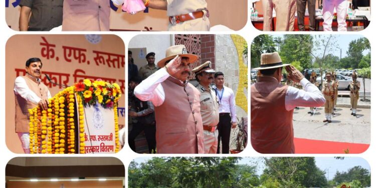 सम्मानित हुए 101 पुलिसकर्मी, सीएम डॉ. यादव बोले- हमारी पुलिस ने काम से बनाई अलग पहचान*  – *रवींद्र भवन में आयोजित हुआ केएफ रूस्तमजी पुरस्कार वितरण समारोह*