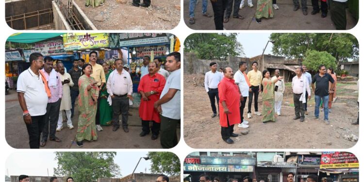 *निर्माणाधीन चौपाटी पहुंचीं महापौर श्रीमती सूरी, विकास कार्यों की प्रगति और व्यवस्थाओं का लिया विस्तृत जायजा* *निर्माण कार्यों में तेजी,गुणवत्ता एवं जल संरक्षण को लेकर दिए अहम निर्देश*