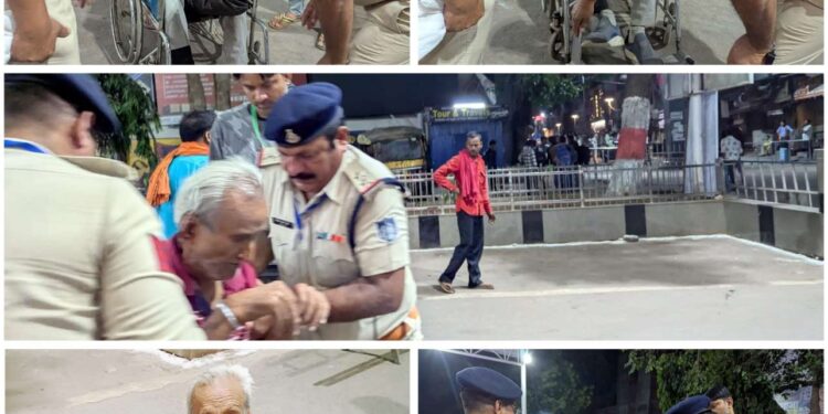 कटनी पुलिस का मानवीय चेहरा: रात 3 बजे दिव्यांग बुजुर्ग को सुरक्षित ट्रेन में बैठाया गया