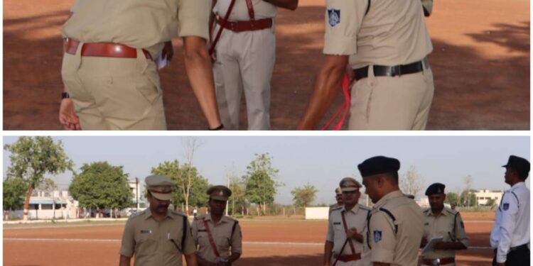 कटनी में पुलिस अनुशासन और फिटनेस का हुआ बड़ा प्रदर्शन, एसपी अभिनय विश्वकर्मा ने लिया जनरल परेड का जायजा