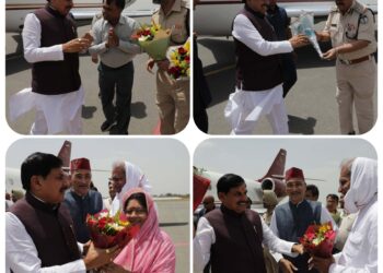 मुख्यमंत्री डॉ मोहन यादव का रीवा एयरपोर्ट पर भव्य स्वागत, सतना के लिए हुए रवाना