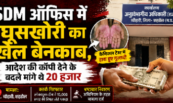 SDM ऑफिस में घूसखोरी का खेल बेनकाब, आदेश की कॉपी देने के बदले मांगे थे 20 हजार